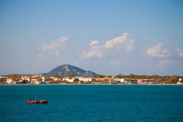 Fishing boats  in the Ionian sea — Stock Photo, Image