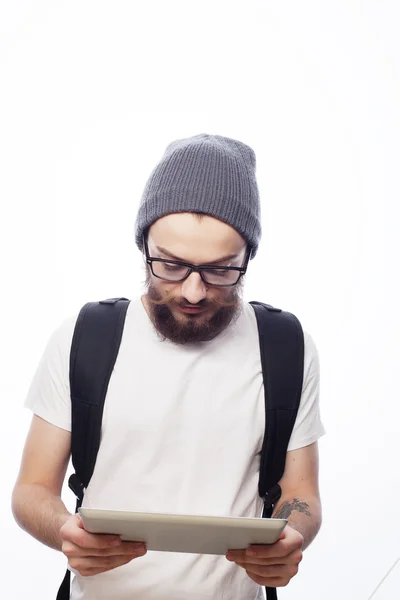 Happy young bearded man — Stock Photo, Image