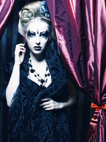 มืด สวยงาม gothic เจ้าหญิง . — ภาพถ่ายสต็อก
