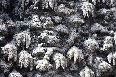 yapay sarkıt duvar Wallenstein Bahçe Prag oluşturulması