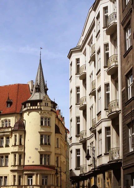 Beautiful street in Prague — Stock Photo, Image