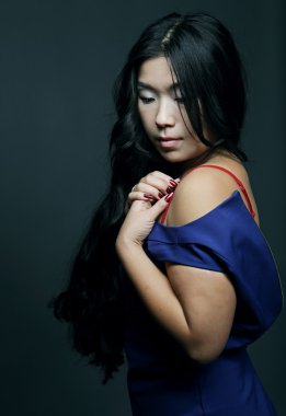 güzel genç Asya model.