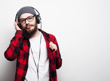 müzik genç sakallı adam