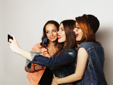 komik kız, parti için hazır