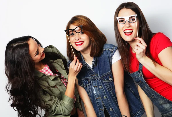 Hipster-Mädchen beste Freunde bereit für Party — Stockfoto