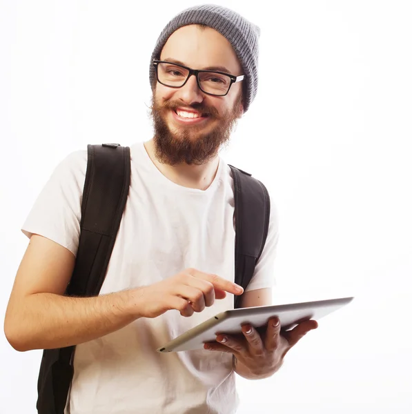 Happy young bearded man — Stock Photo, Image