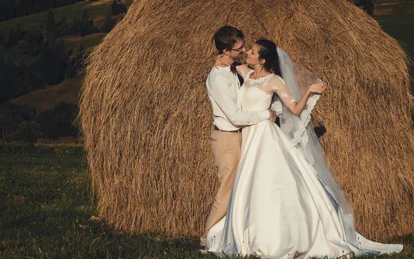 Casamento bonito nas montanhas , — Fotografia de Stock