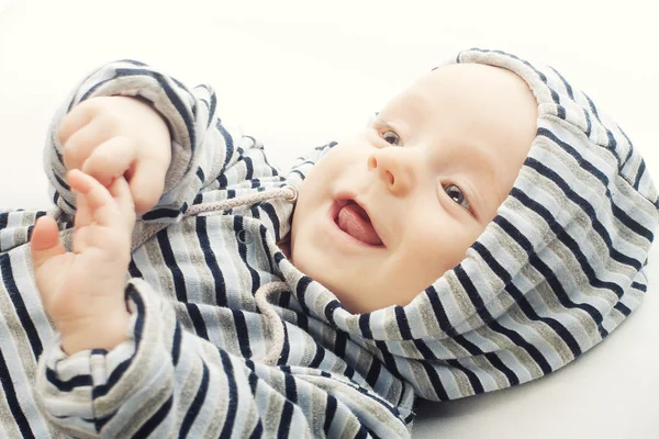 Laughing baby studio shoot — Stock Photo, Image