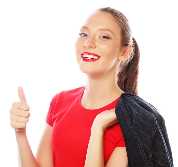 Mooie jonge vrouw — Stockfoto