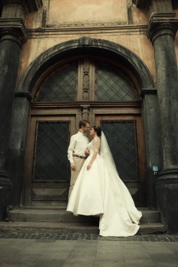 şık lüks gelin ve zarif damat