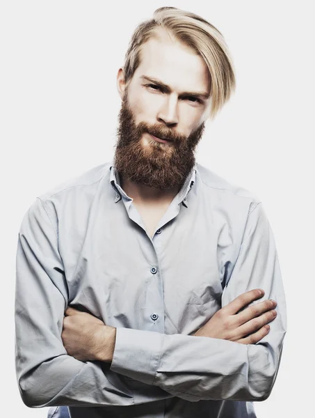 Fiatal szakállas férfi — Stock Fotó