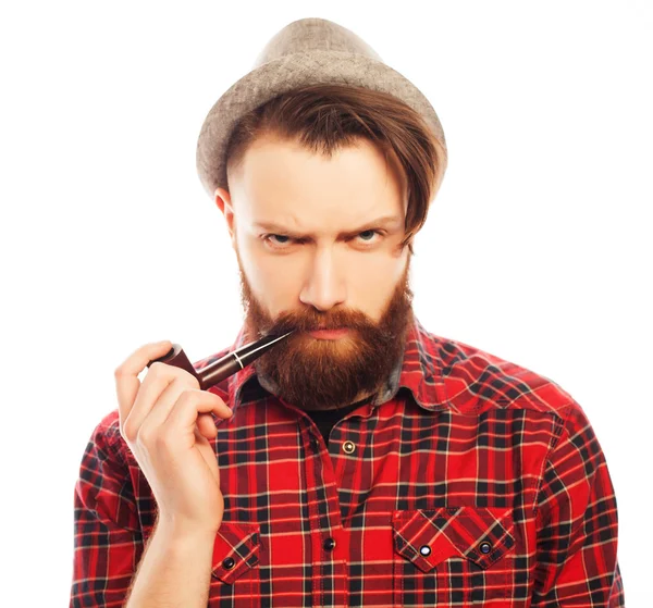 Man smoking a pipe  stock photo  georgios 3573395