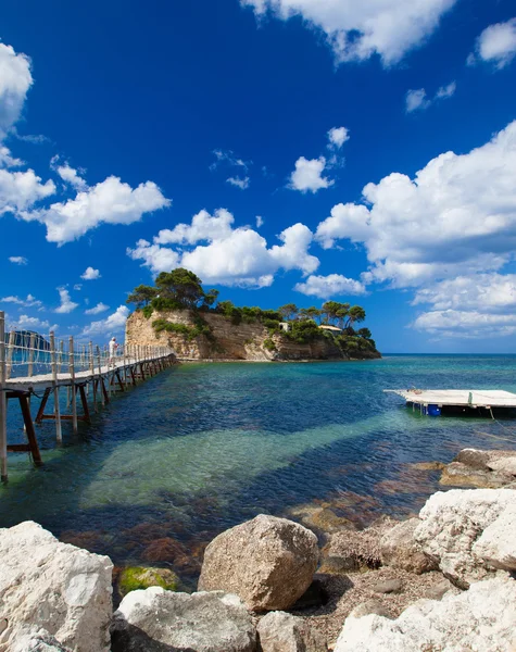 Zakynthos, en bro till ön — Stockfoto