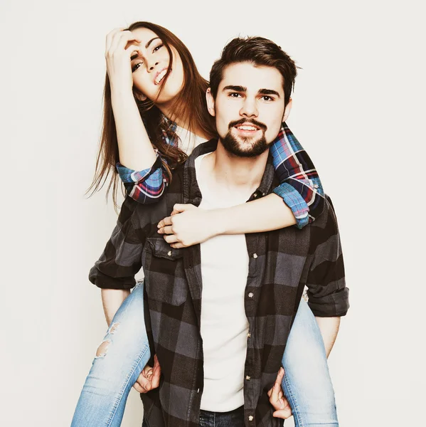 Happy loving couple — Stock Photo, Image