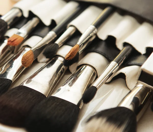 Makeup tools in their holder — Stock Photo, Image