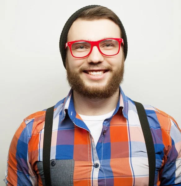 Joven barbudo hipster hombre —  Fotos de Stock