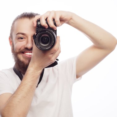 Genç sakallı fotoğraf