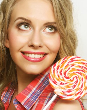 lolipop ile genç kız