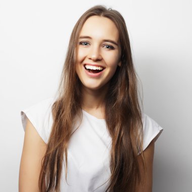 Genç güzel kadın.