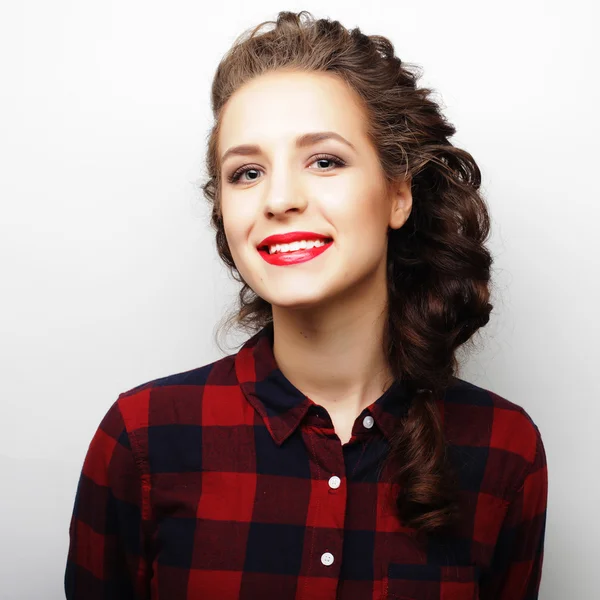 Mujer estilo de pelo retrato . —  Fotos de Stock