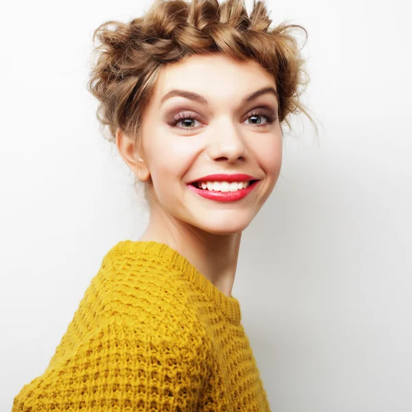 Woman hair style portrait. — Stock Photo, Image