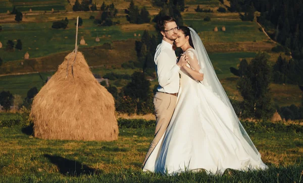 Casamento bonito nas montanhas , — Fotografia de Stock