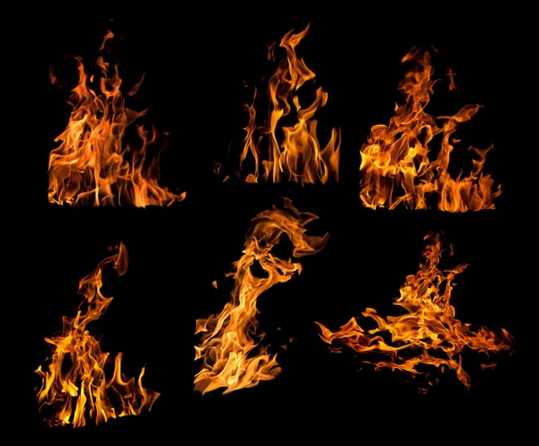 Orange flames — Stock Photo, Image
