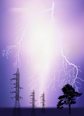 elektrik direkleri ve yıldırım