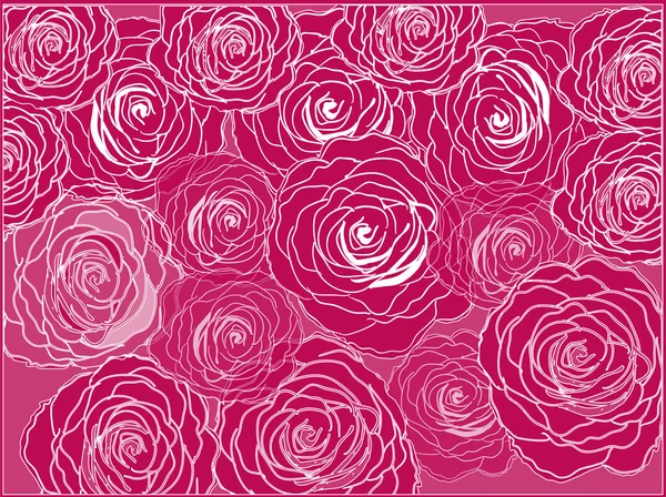 Rose flower background — Stock Vector