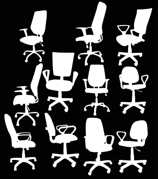 Chaises de bureau — Image vectorielle