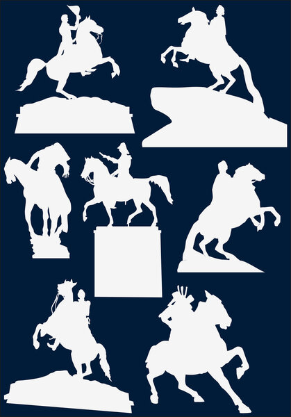 статуи всадников
