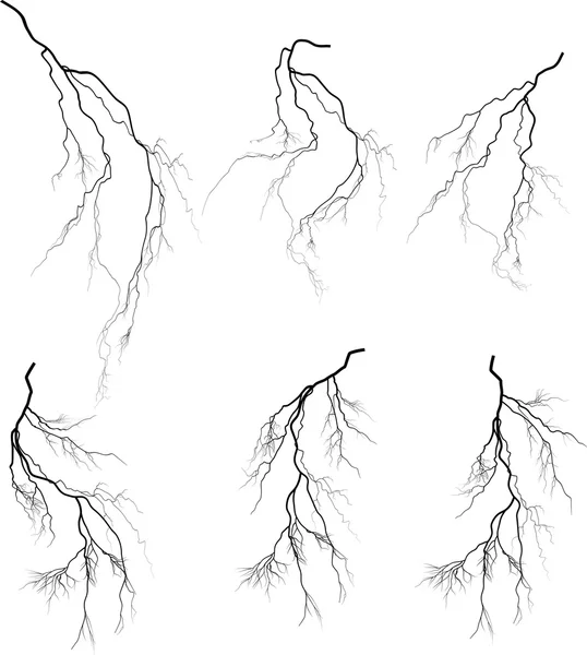 Samling av blixtar — Stock vektor