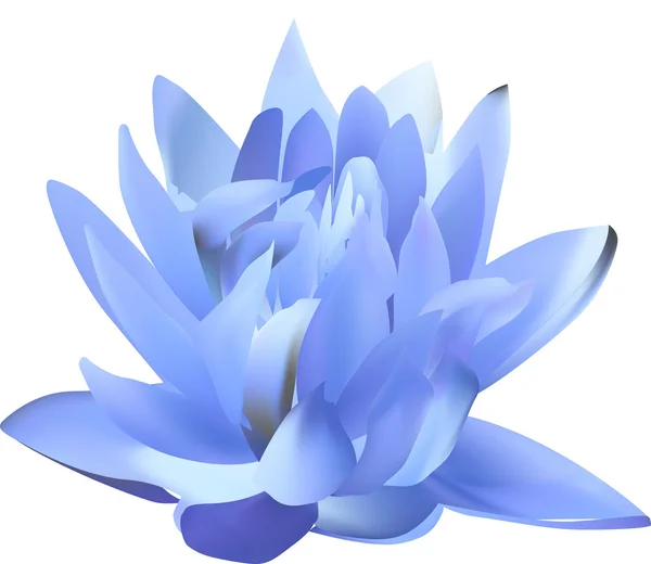 Fleur de lis bleu — Image vectorielle