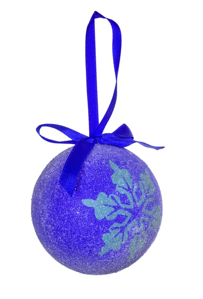 Blauer Christbaumschmuck — Stockfoto