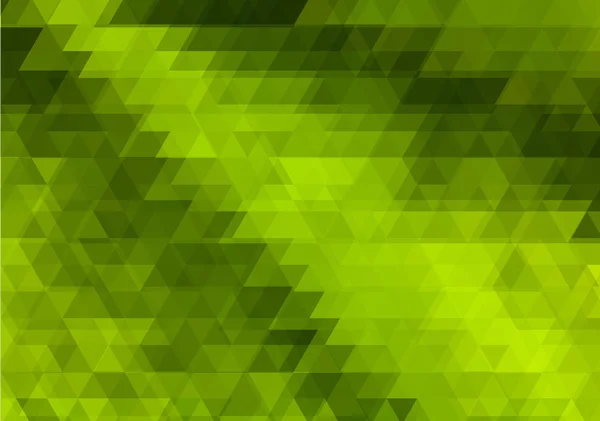 Groene abstracte achtergrond van driehoeken — Stockvector