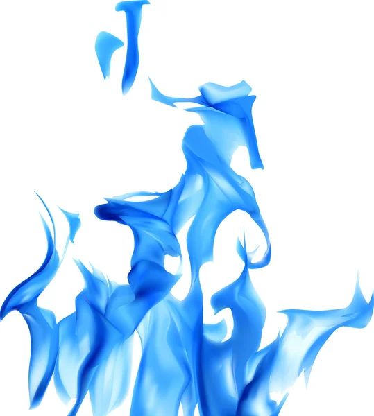 Jasny niebieski płomień — Wektor stockowy