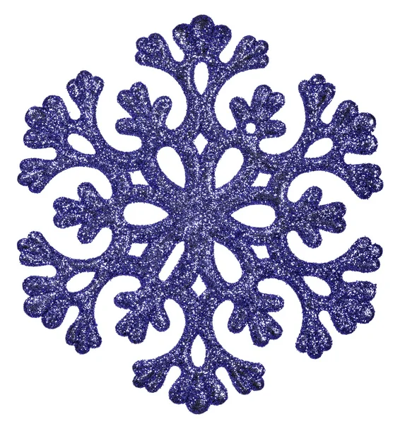Décoration en forme de flocon de neige bleu — Photo