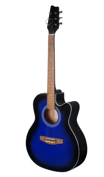 Blaue und schwarze Gitarre — Stockfoto