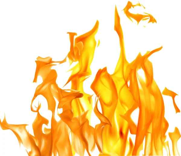Ljusa orange flame — Stock vektor