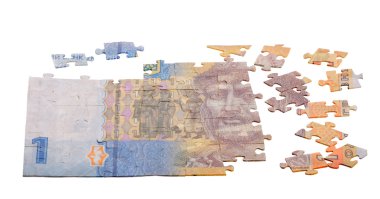 bir hryvnia üzerinden bitmemiş bulmaca