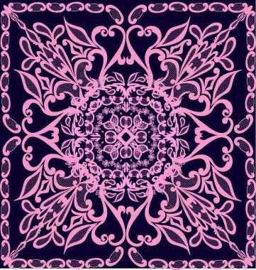 pembe kare dekorasyon