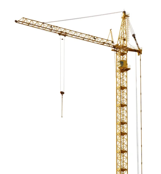 Yellow hoisting crane — Stock Photo, Image