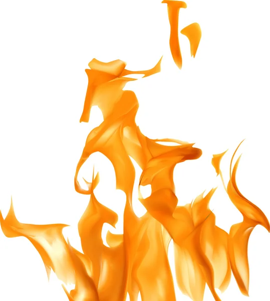 Flamme jaune vif — Image vectorielle