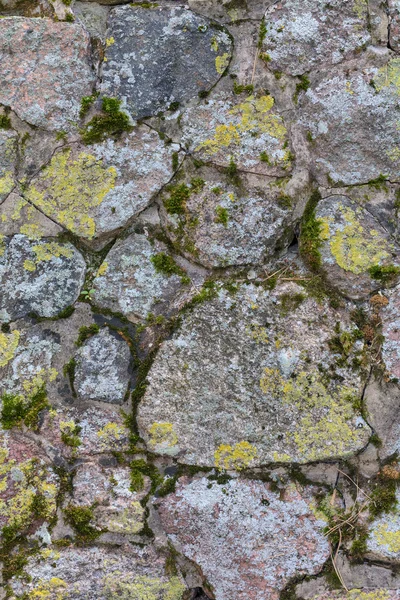 Pietre in muschio e lichene — Foto Stock