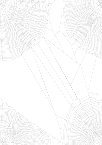 Toiles d'araignée fines noires — Image vectorielle