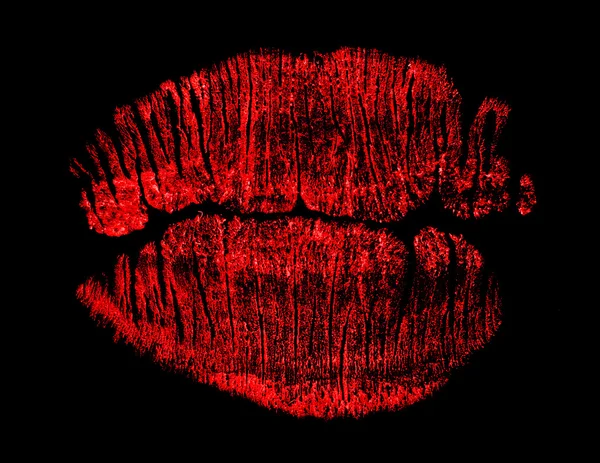 Scarlet lips print — Stock Photo, Image