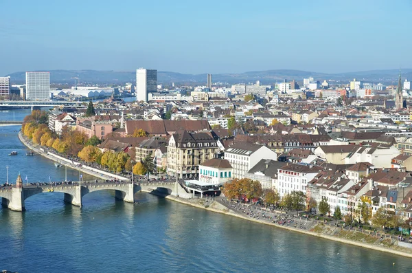 Panorama van basel, Zwitserland — Stockfoto