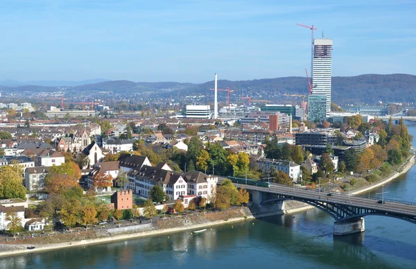 Panorama von basel, schweiz — Stockfoto