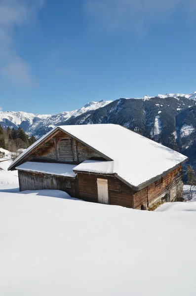 Paisagem alpina, Braunwald, Suíça — Fotografia de Stock