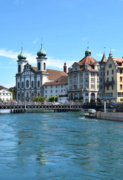 Jezuïetenkerk in luzern — Stockfoto